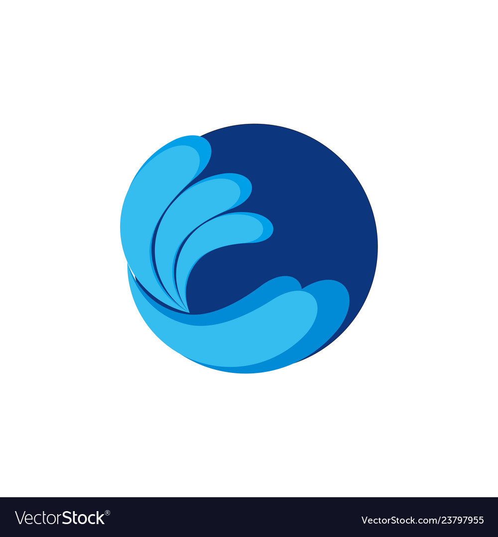 Abstract wave business logo