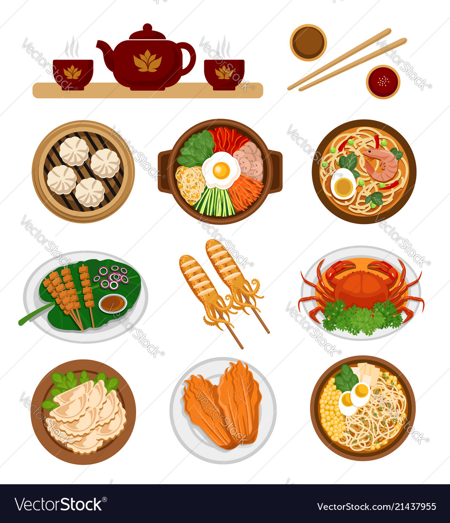 Asian Cuisine: Korean & Chinese Food