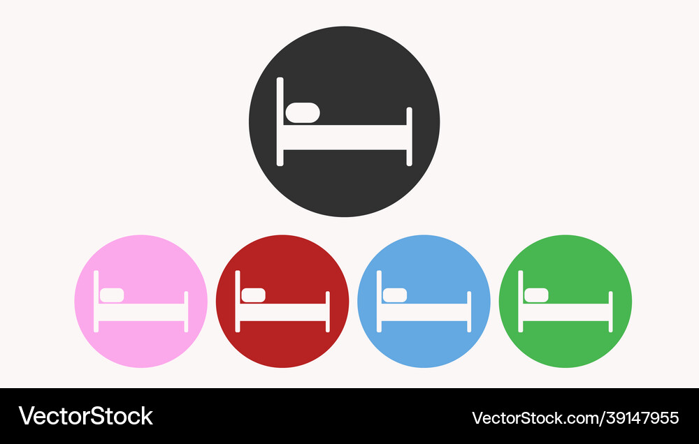Bed icon Royalty Free Vector Image - VectorStock