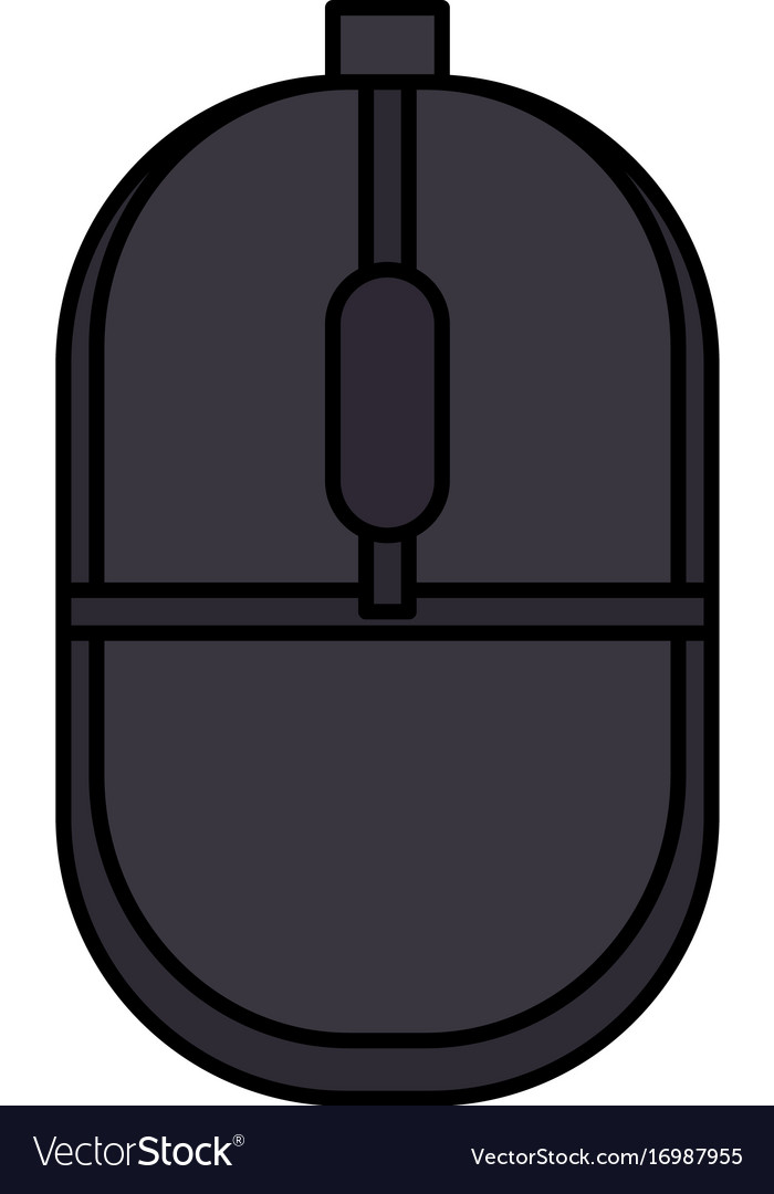 Computer mouse isolated icon