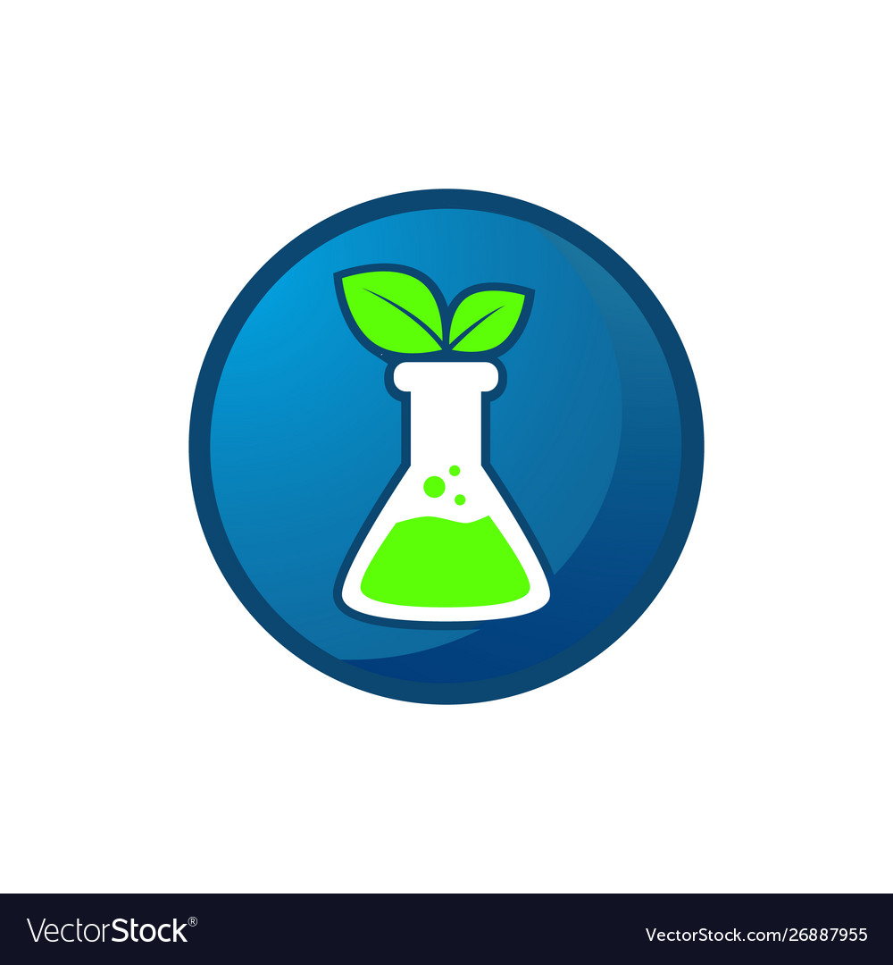 Flask sign lab logo template design negative