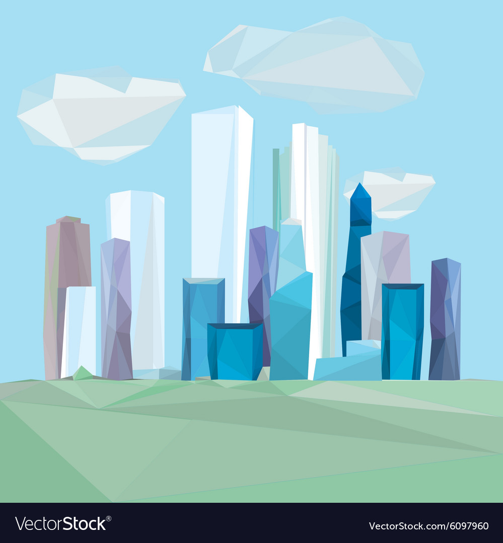 02 polygonal cityscape