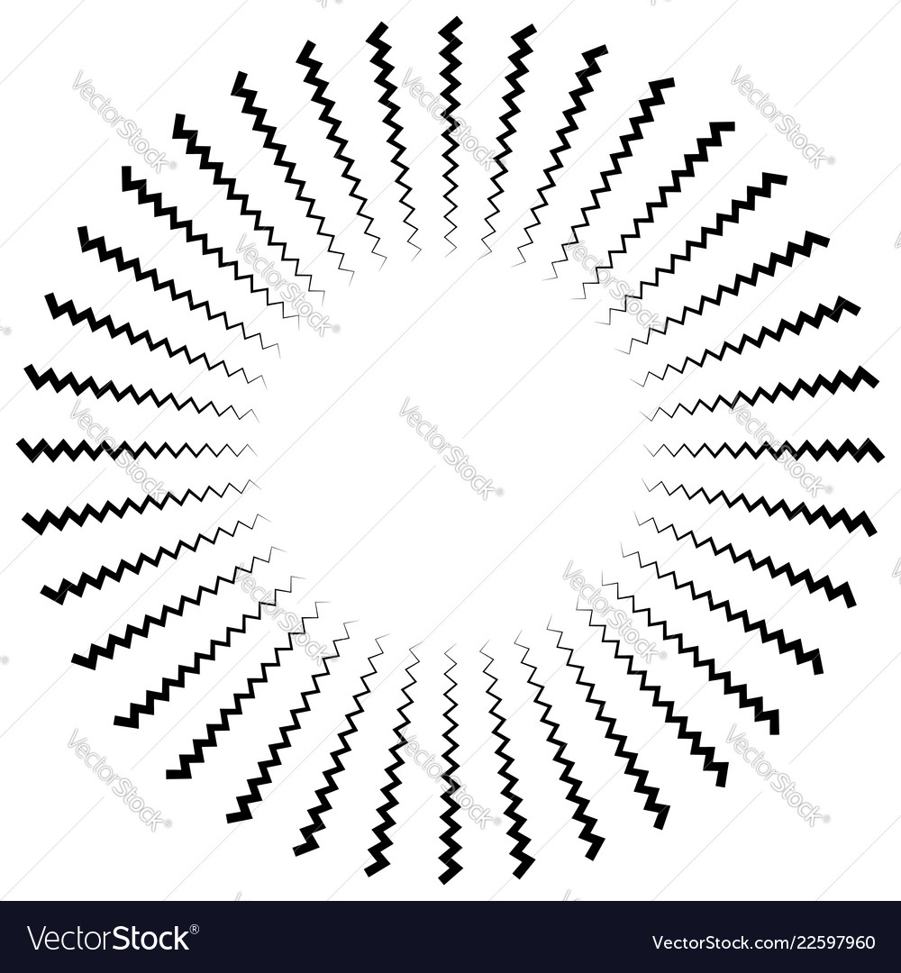 Abstract radiating lines element vector image Abstract radiating lines element