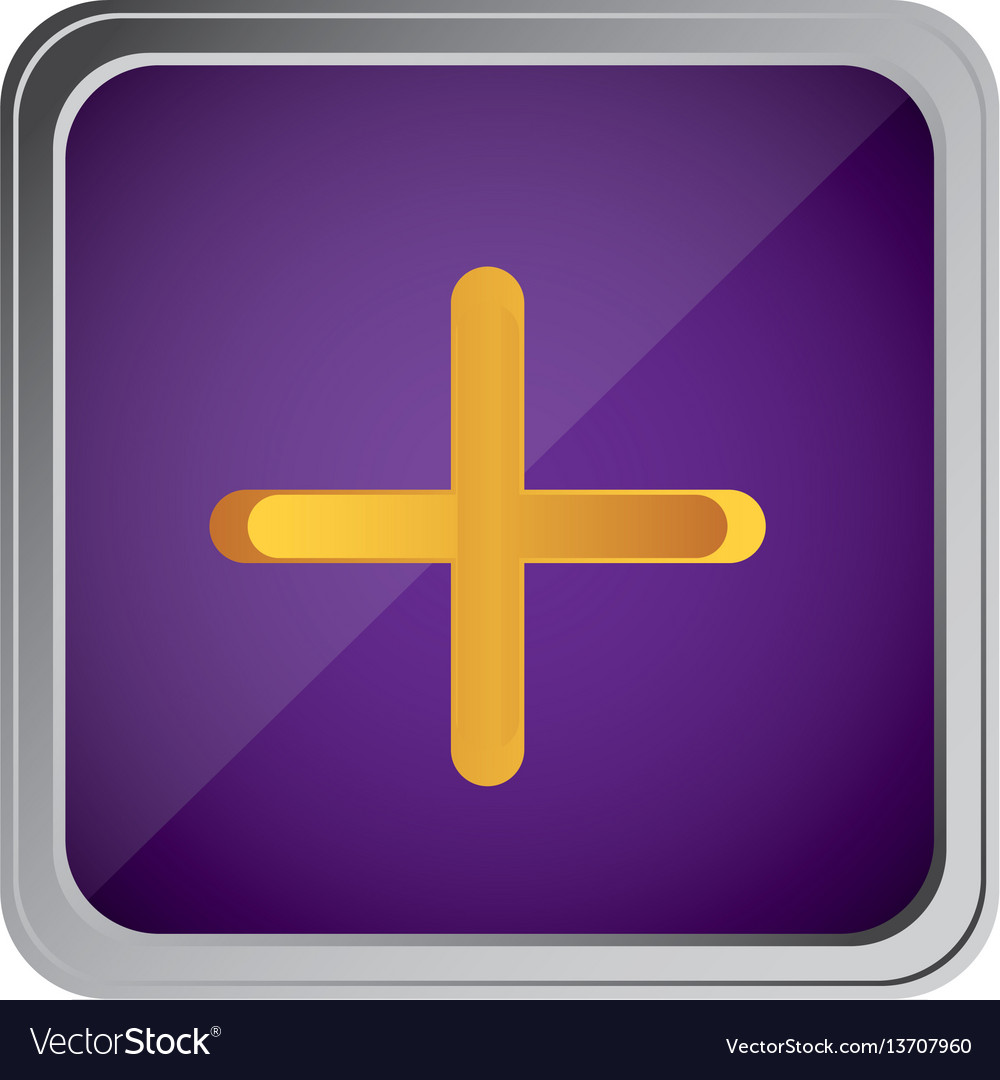 Button volume plus with background purple