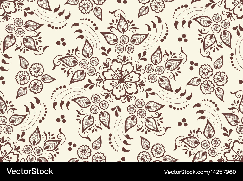 Floral seamless pattern element Royalty Free Vector Image