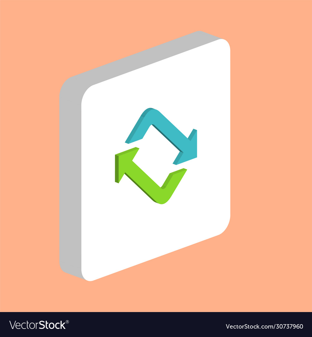 Refresh computer symbol vector image Refresh computer symbol