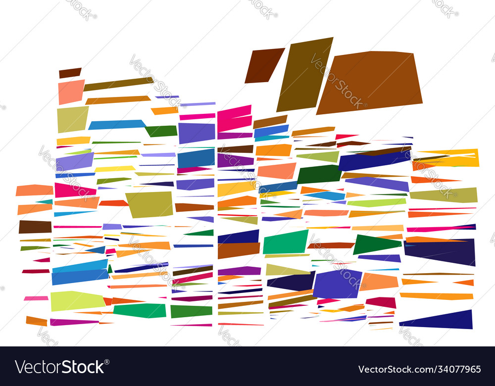Abstract art - random geometry shapes generative vector image Abstract art - random geometry shapes generative