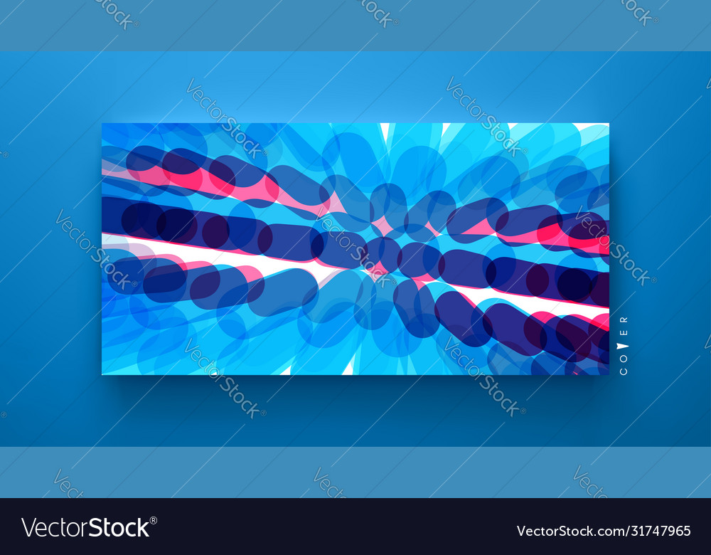 Abstract background with overlapping ovals vector image Abstract background with overlapping ovals