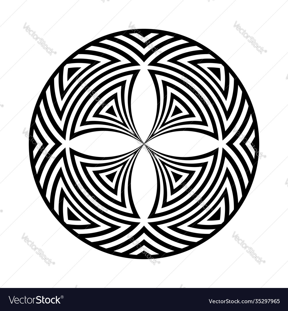 Circle design element vector image Circle design element