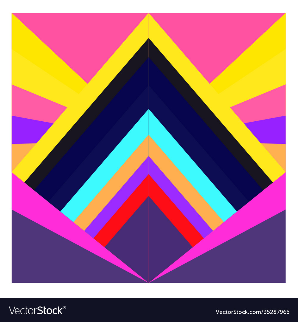 Colorful geometric and curve background pattern