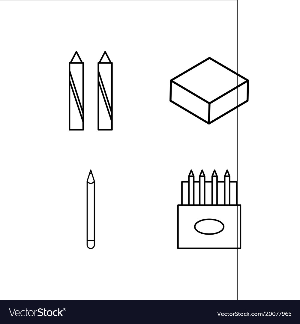 Design and studio simple linear icon setsimple
