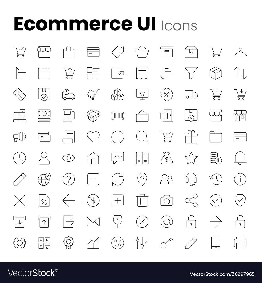 Ecommerce Icon Set - Shopping & Retail