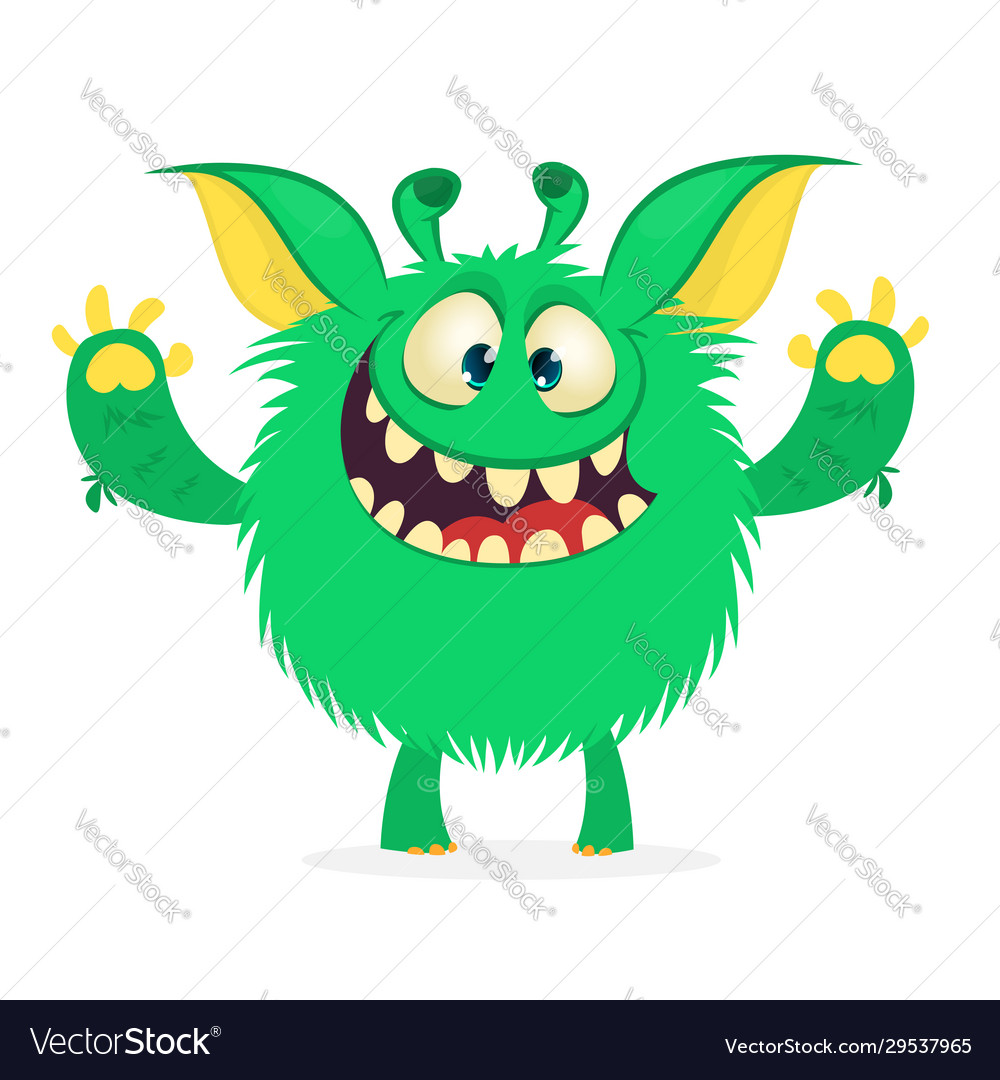Lustiger Cartoon Monster halloween vector image Lustiger Cartoon Monster halloween