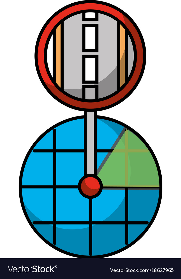 Gps Navigation Bildschirm Pointer Karte Straße