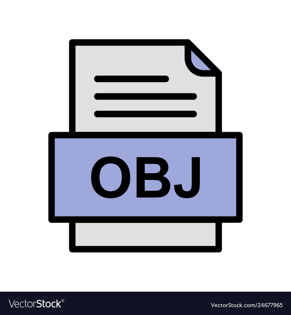 Obj file document icon