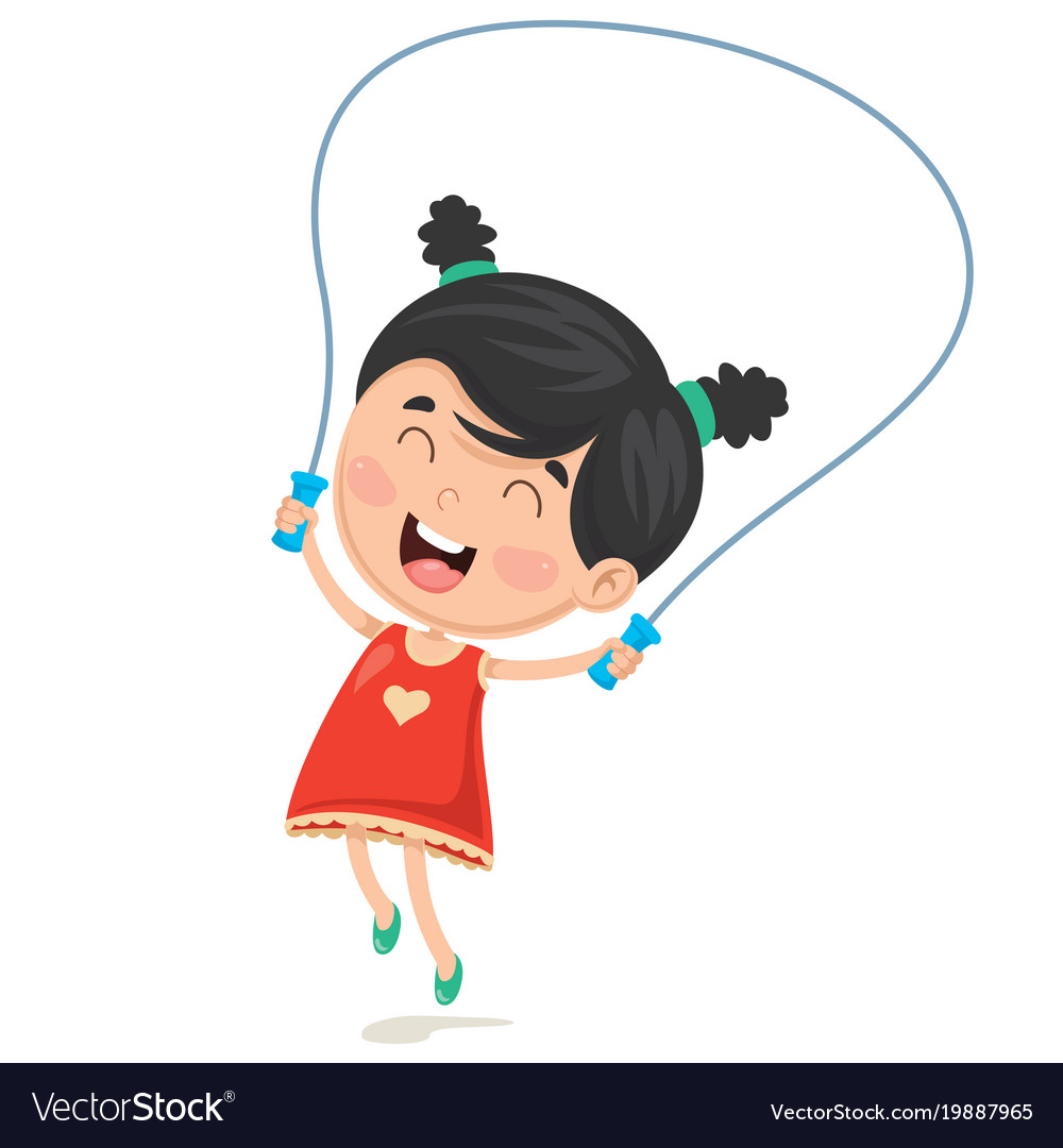 Jumping Rope Cartoon Images - Cartoon Jump Rope Royalty Free Vector ...