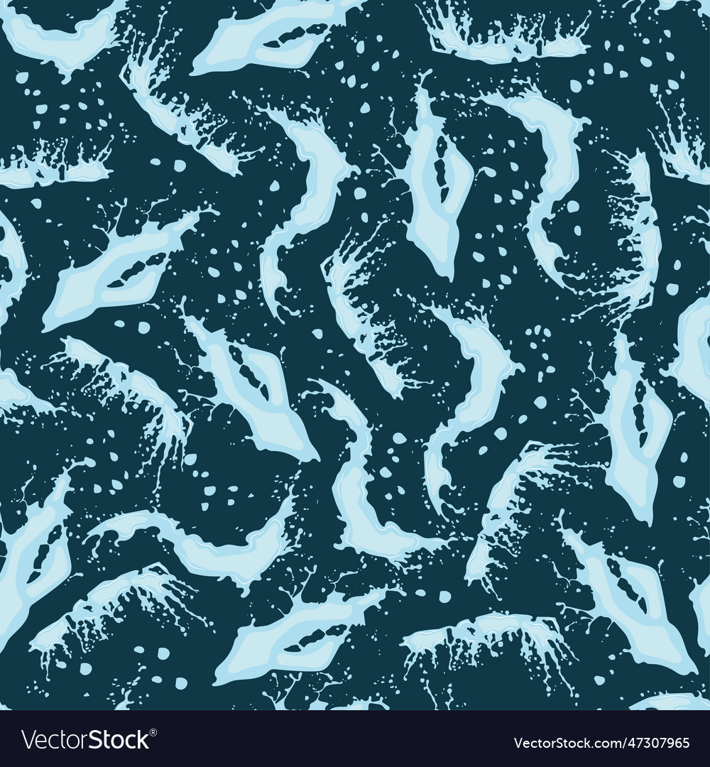 Seamless pattern with splashes