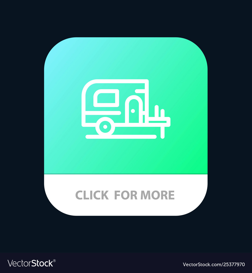 Car camp spring mobile app button android and ios Vector Image Car camp spring mobile app button android and ios