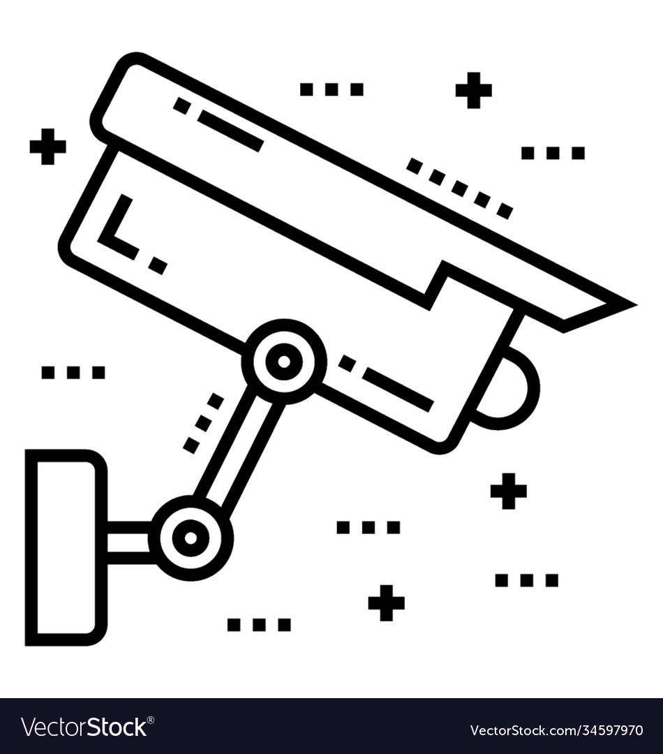 Cctv camera Royalty Free Vector Image - VectorStock