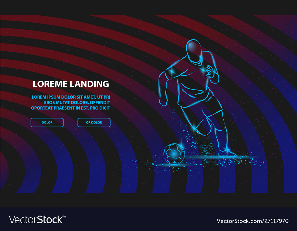 Dynamic Soccer Player Running