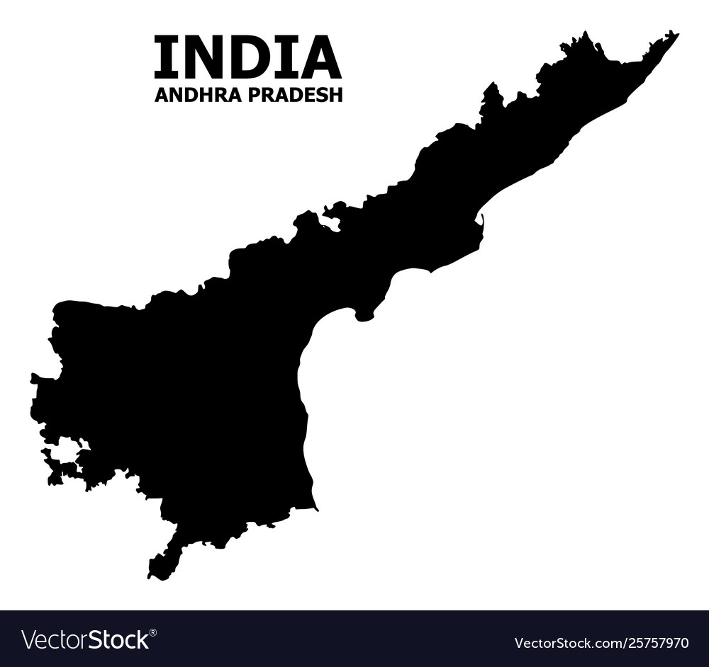 Andhra Pradesh Map Vector Flat Map Andhra Pradesh State Royalty Free Vector Image