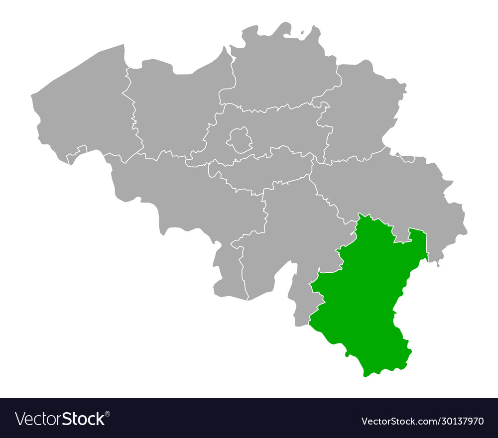 Landkarte luxembourg in belgium