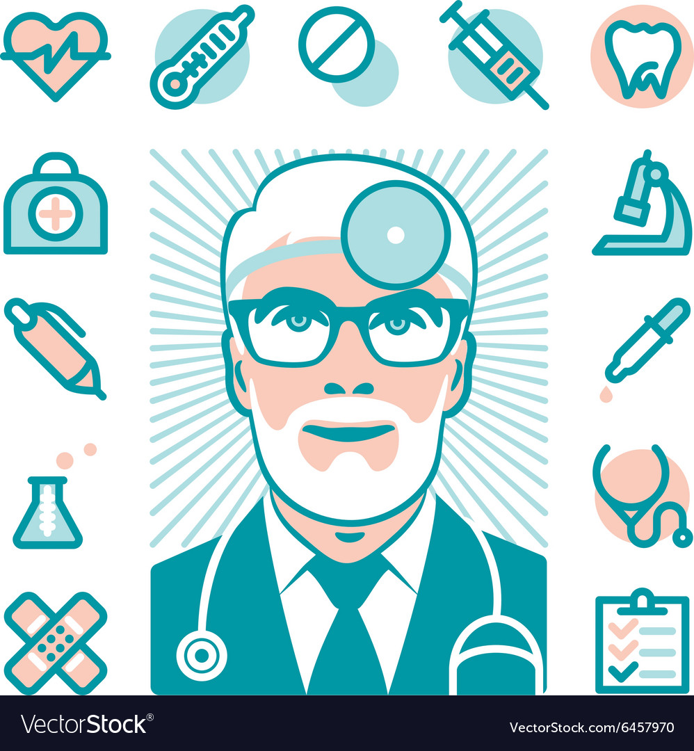 Medical doctor icons