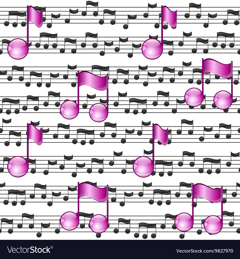 Music seamless pattern background