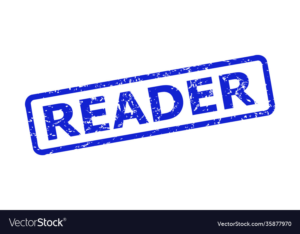 Reader seal with scratched style and rounded