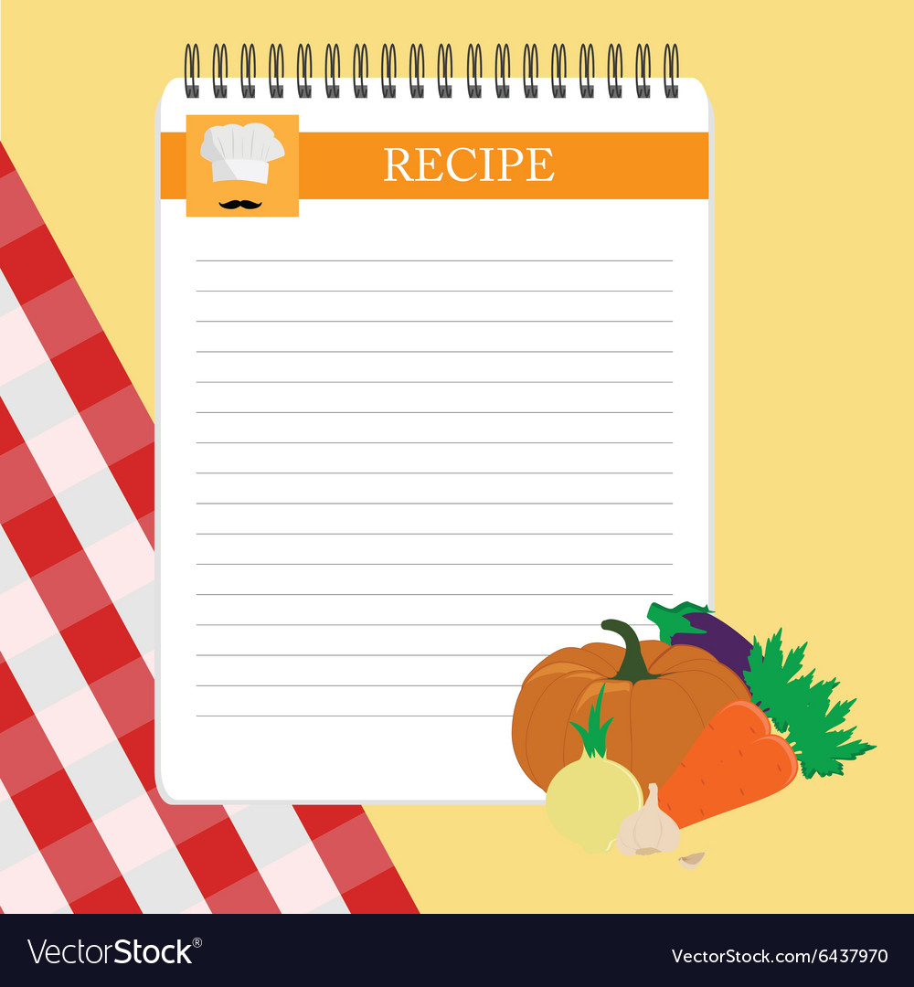 Recipe card Royalty Free Vector Image - VectorStock