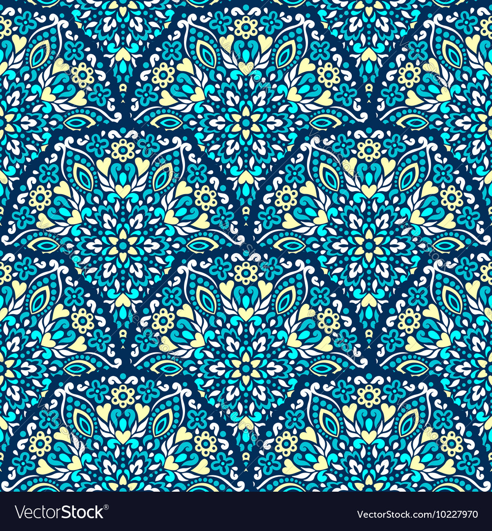 Seamless background with abstract ethnic pattern Vector Image