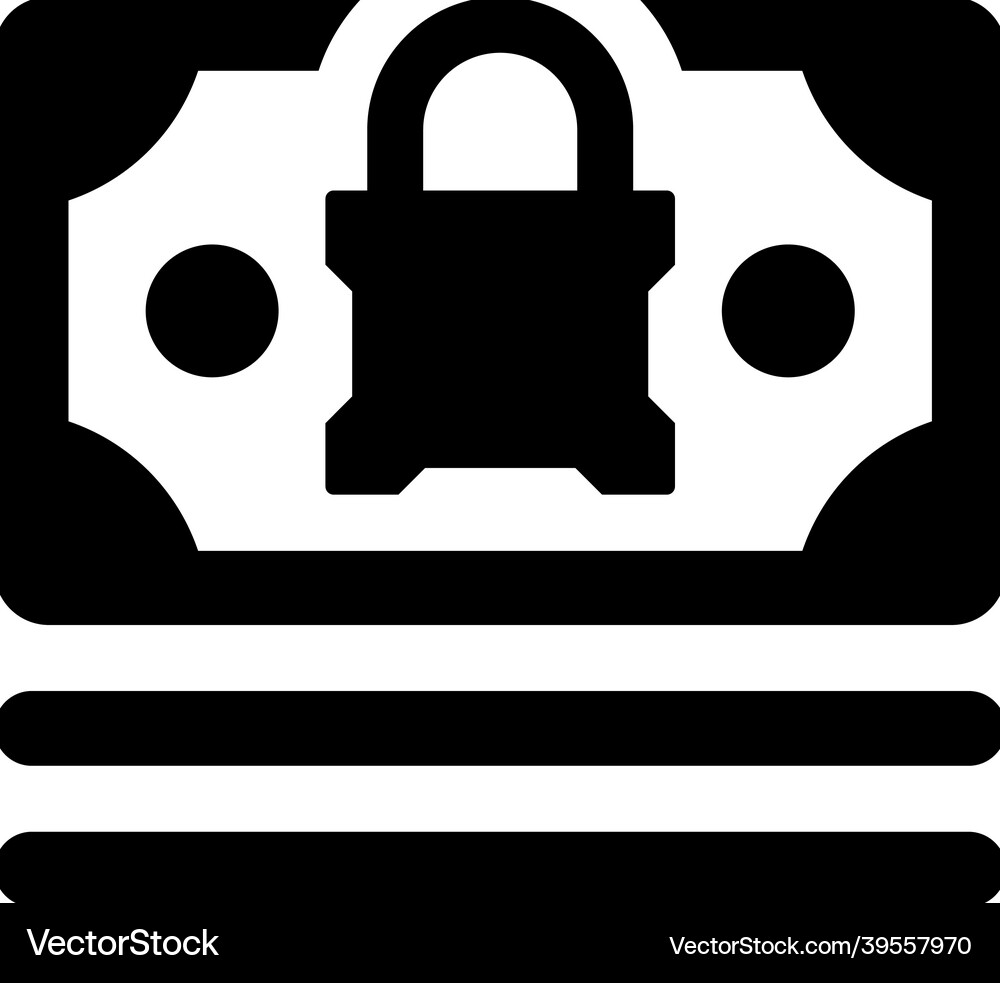 Secure loan icon Royalty Free Vector Image - VectorStock