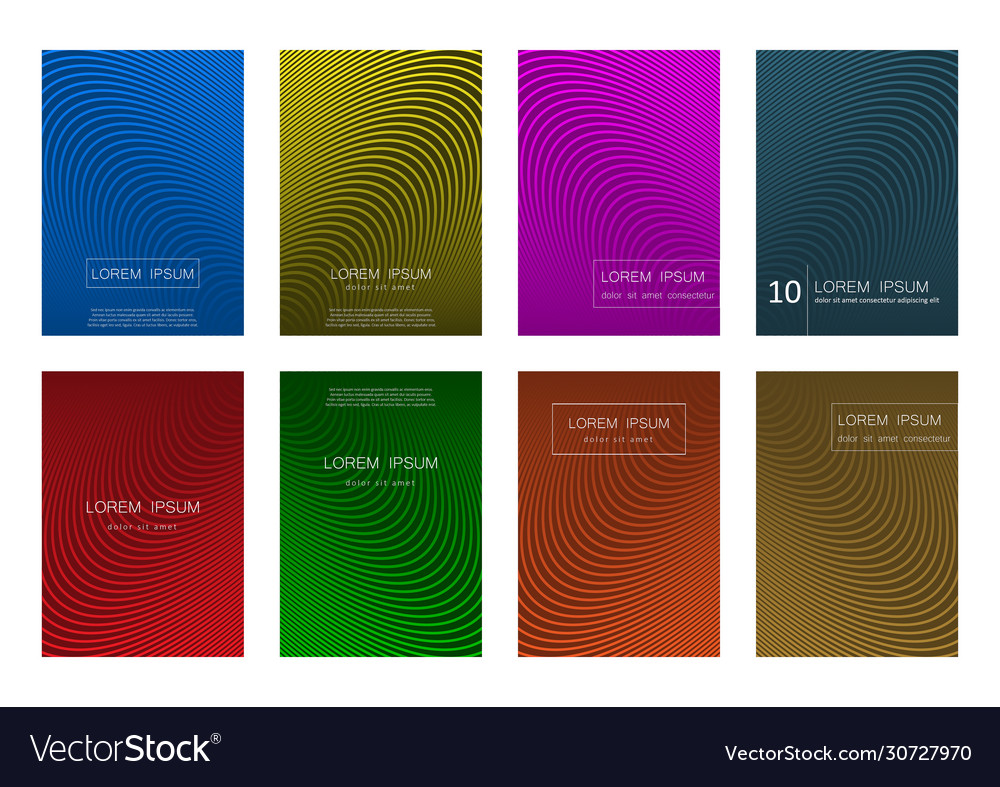 Set abstract background design templates vector image Set abstract background design templates