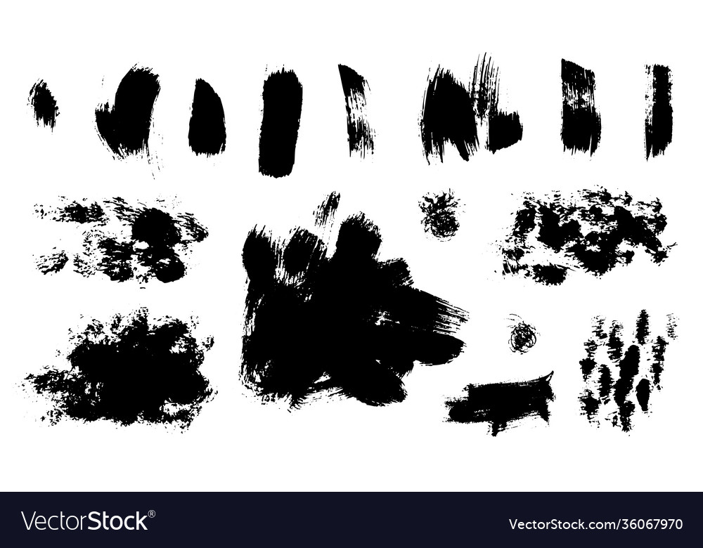Set abstract textures made with dry