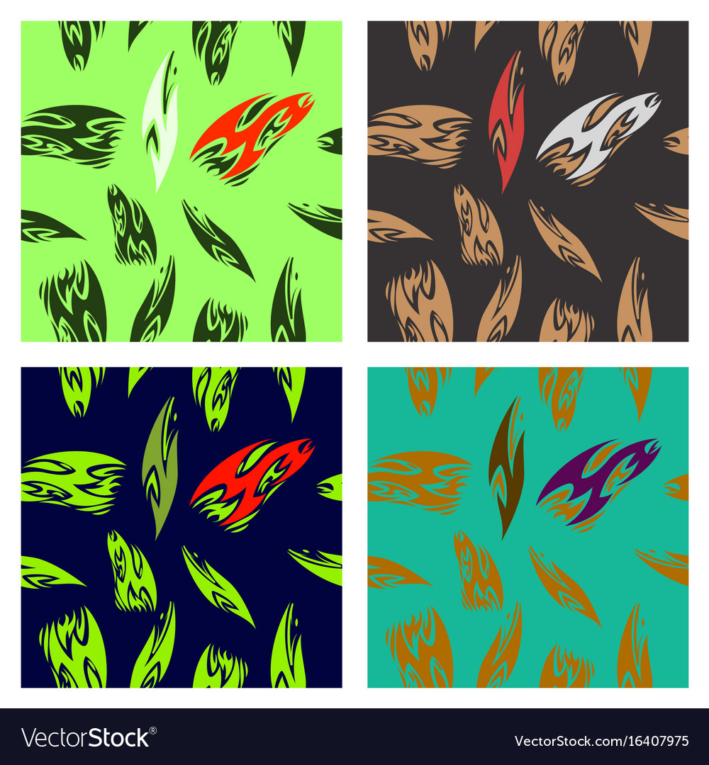 Assembly of patterns in striped style
