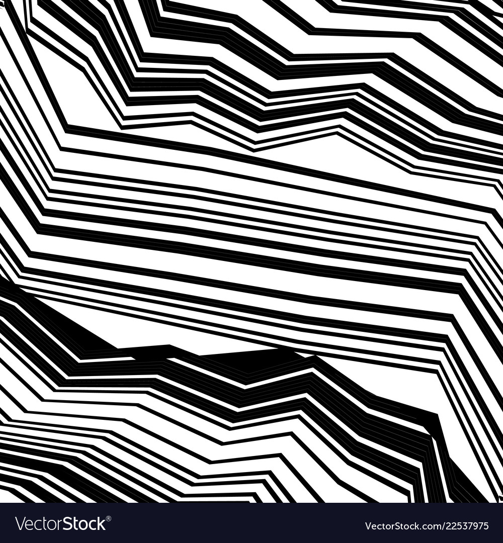 Black Zigzag Pattern