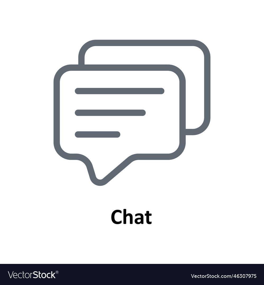 Chat skizz Icons einfach Stock