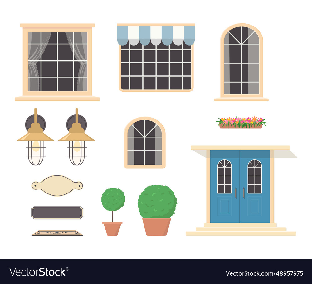 Create your own home constructor of house Vector Image Create your own home constructor of house