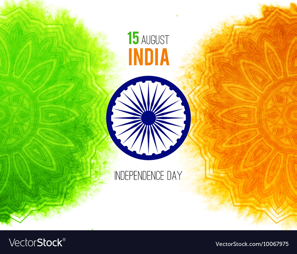 Creative Indian Independence Day Concept With Vector Image