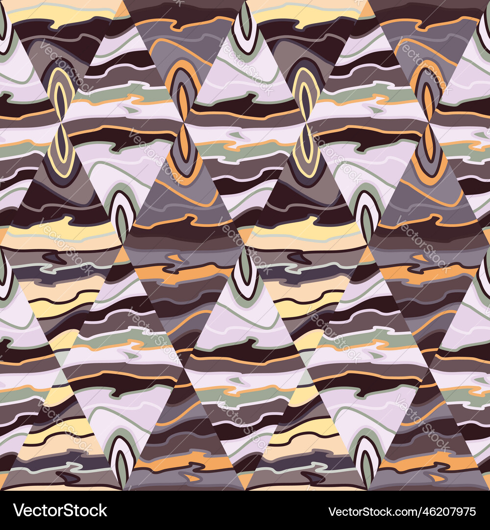 Creative mosaic seamless background pattern Vector Image