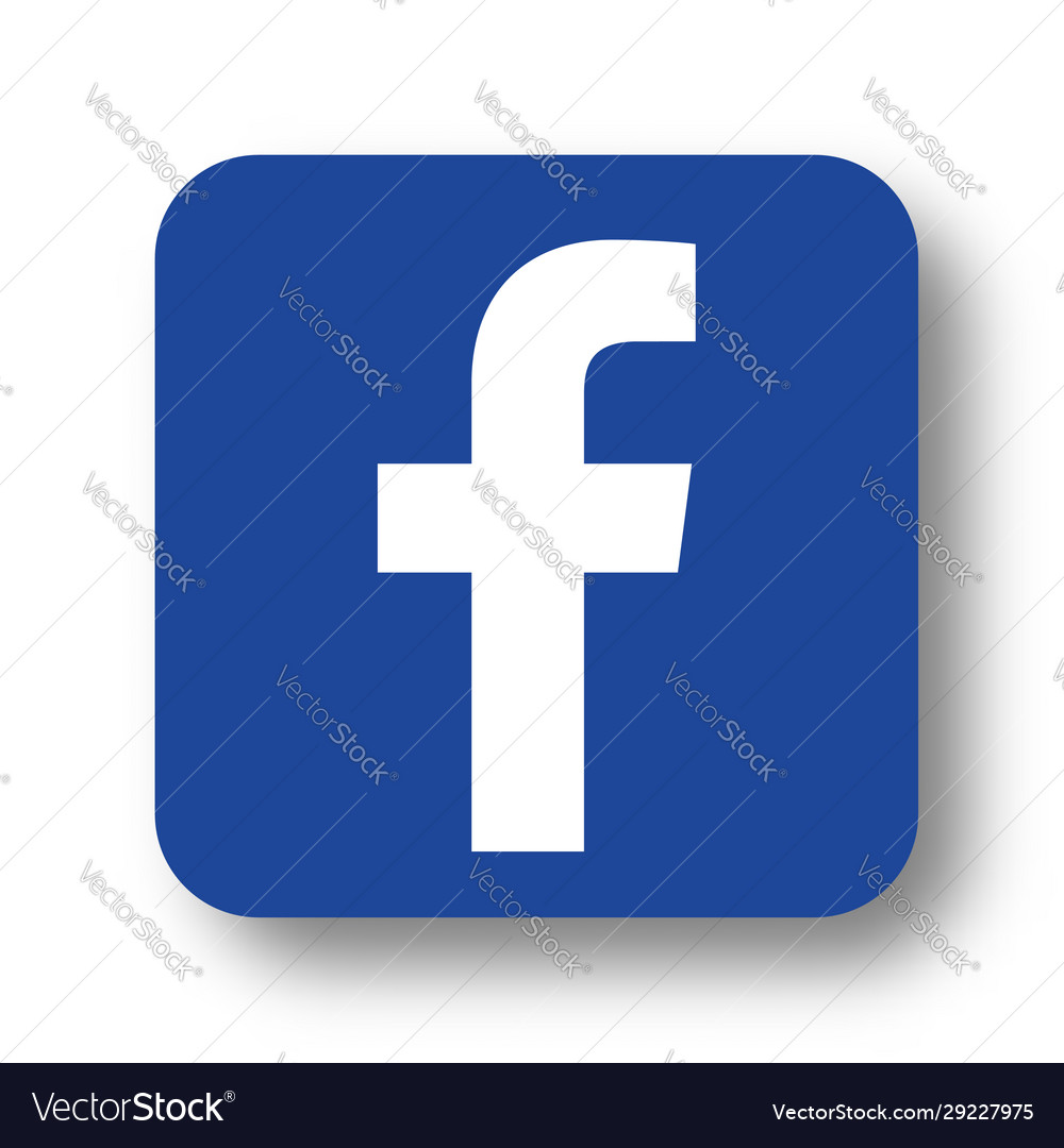 Facebook logo icon Royalty Free Vector Image - VectorStock