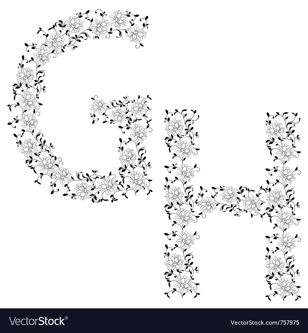 Ornamental letter gh