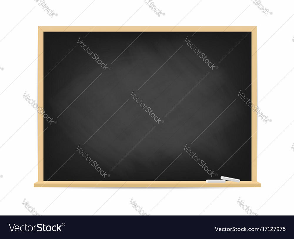 School blackboard dirty black chalkboard with Vector Image