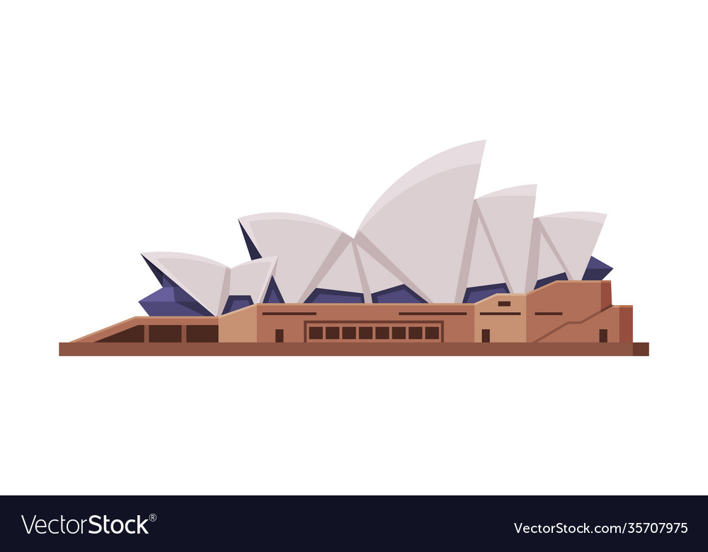 Sydney opera house as famous city landmark Vector Image