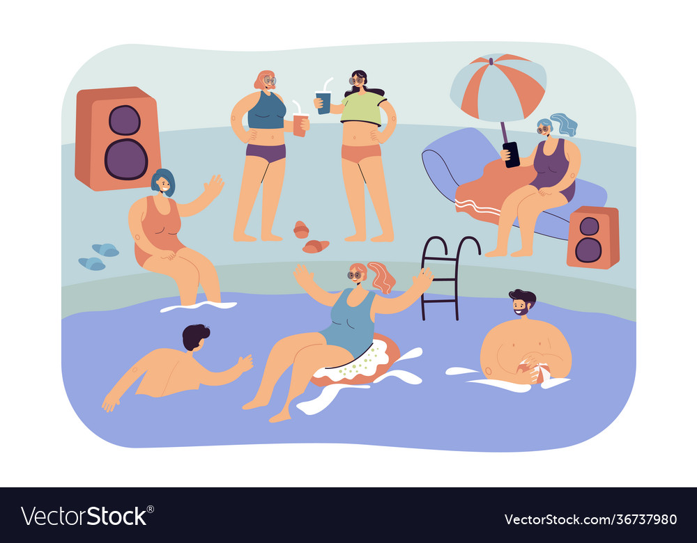 Spend leisure. Swimming at the Lake\.