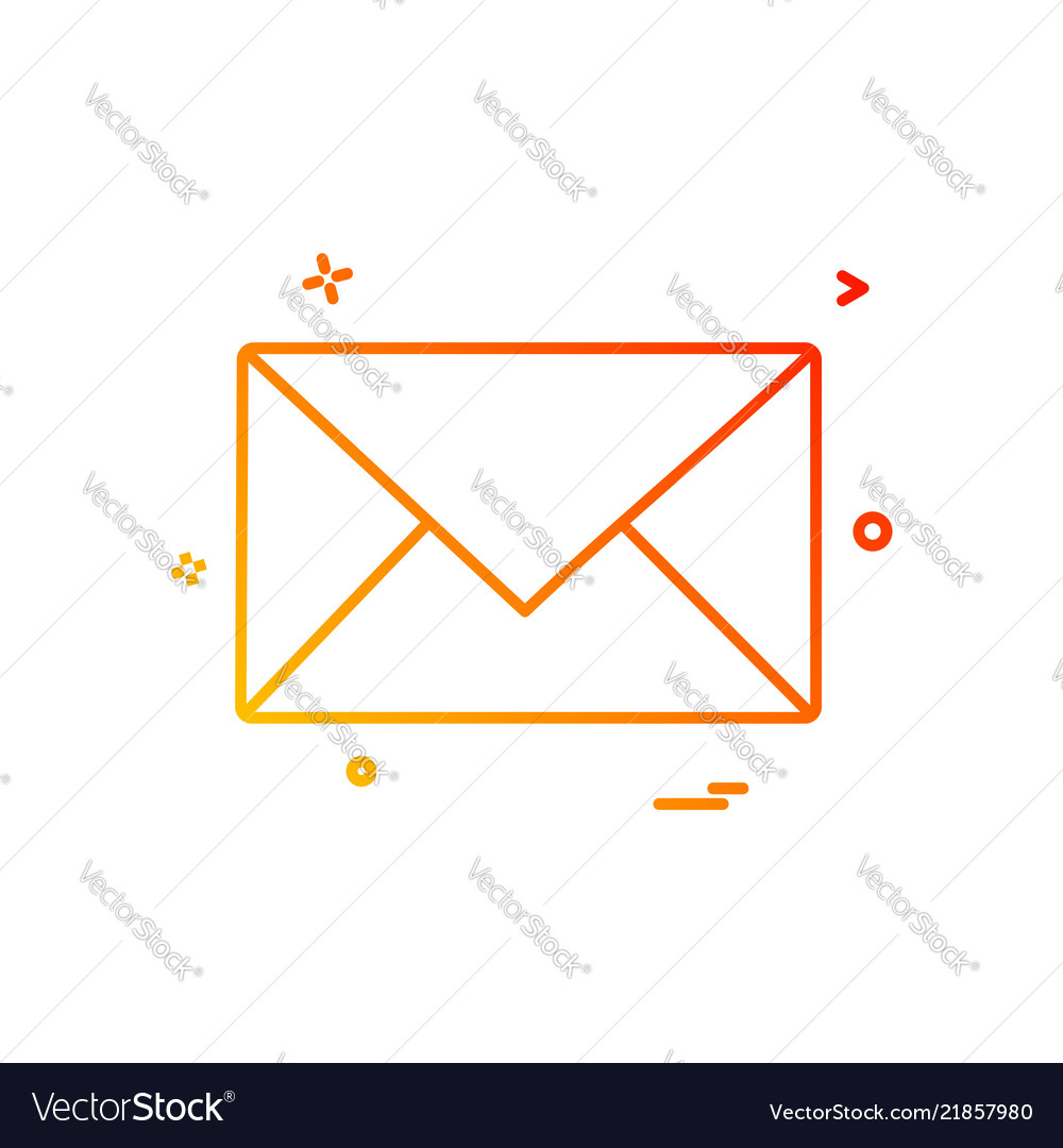 Message icon design vector image Message icon design