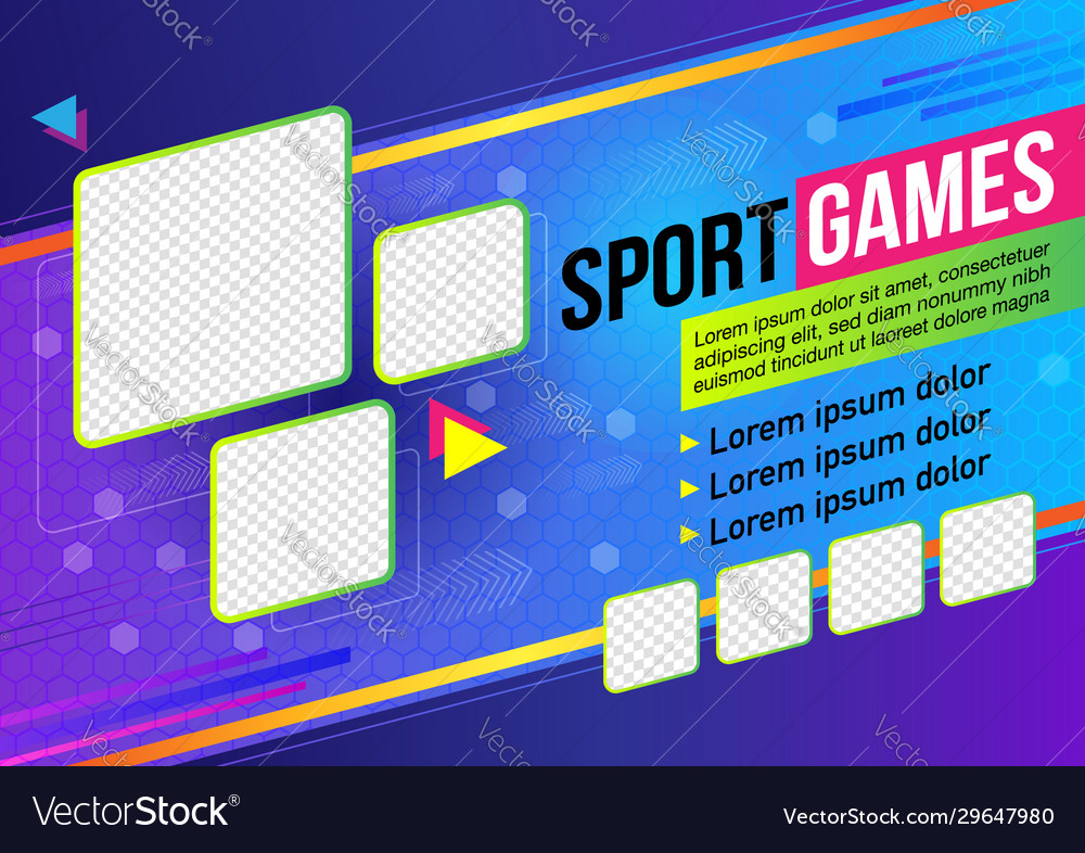 Poster sport banner templates background