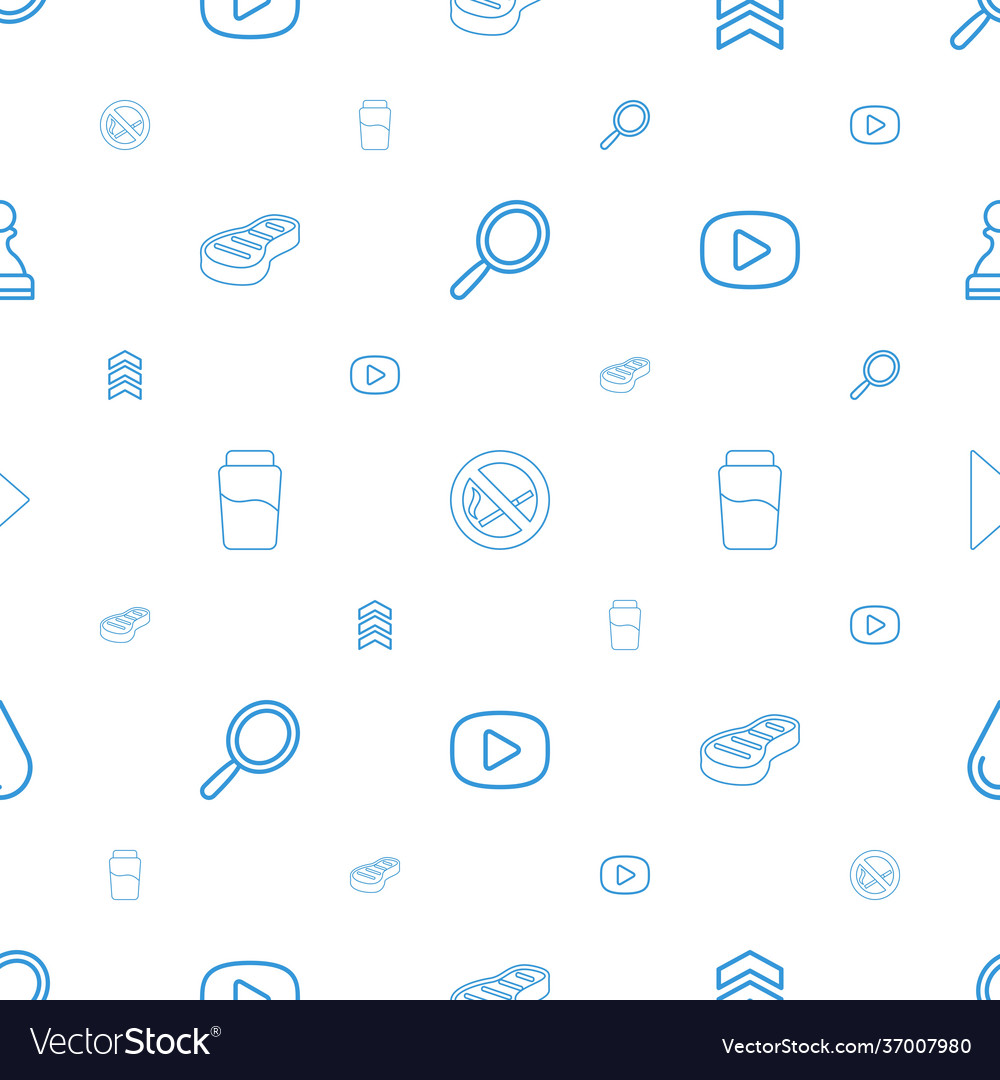 Reflection icons pattern seamless white background