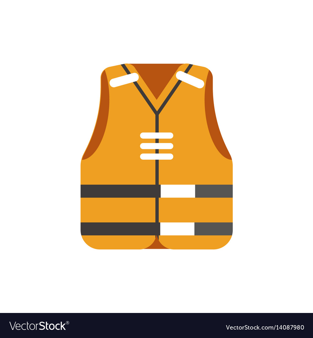 Safety orange vest protective uniform isolated on Vector Image