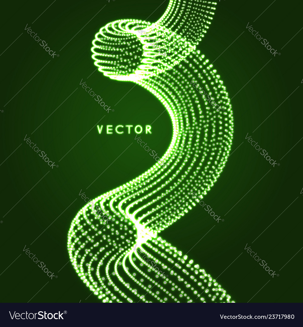Spiral connection structure abstract grid design vector image Spiral connection structure abstract grid design